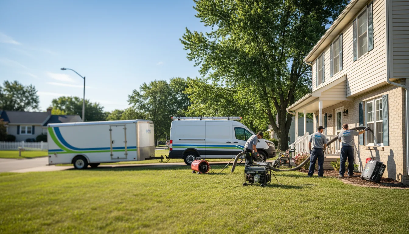 Flooded Basement Restoration And Cleanup With Repair in Auburn, MI near me